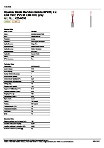 کابل بلندگو سومر مدل Meridian 