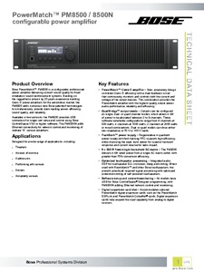 آمپلیفایر بوز مدل PM8500