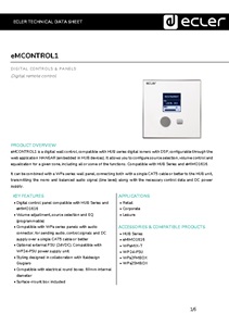 پنل دیواری اکلر مدل eMcontrol1