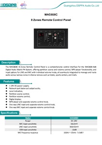 پنل دیواری دسپا مدل MAG808C