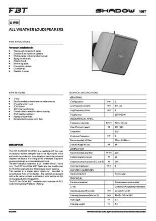 اسپیکر FBT مدل Shadow105T