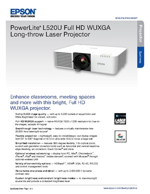 پروژکتور اپسون مدل EB-520U