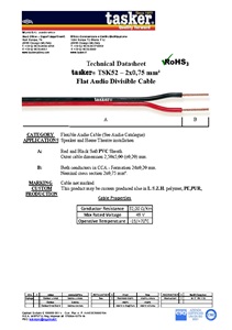 کابل بلندگو تسکر مدل TSK52