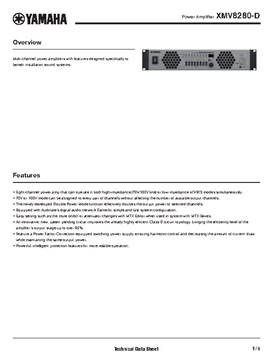 آمپلیفایر یاماها مدل XMV8280D