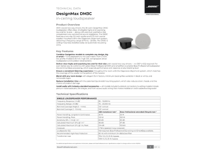 اسپیکر سقفی بوز مدل DM3C
