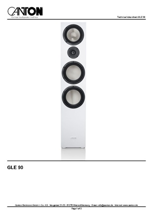 اسپیکر ایستاده کنتون مدل GLE90