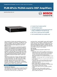 آمپلیفایر بوش مدل PLM-4P220