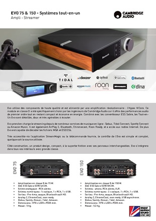 آمپلیفایر کمبریج مدل EVO 75